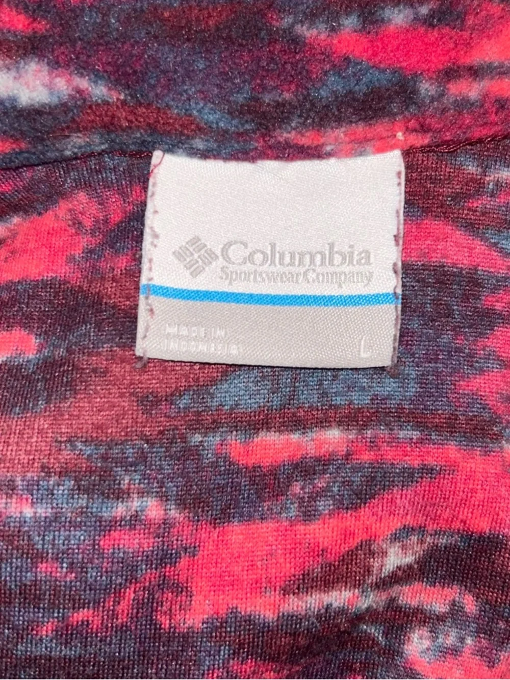 Columbia Quarter Zip Fleece Pullover Multicolor Women’s Large Gorpcore - Picture 5 of 6